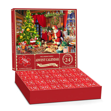 Christmas Puzzle Advent Calendar 2025 – 1008 Pieces | 24 Days of Holiday Fun