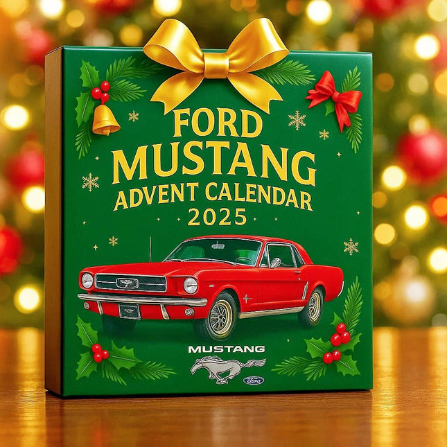 Ford Mustang Advent Calendar 2025 – 24 Miniature Die-Cast Cars for Collectors & Fans