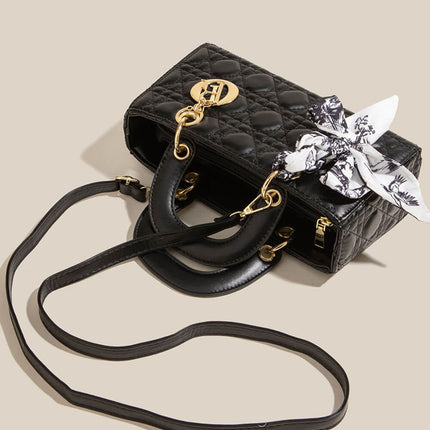 Chic-Bow Mini Handbag – Elegant Bow-Detail PU Leather Crossbody Bag for Women