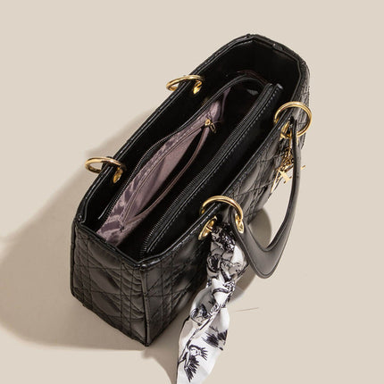 Chic-Bow Mini Handbag – Elegant Bow-Detail PU Leather Crossbody Bag for Women