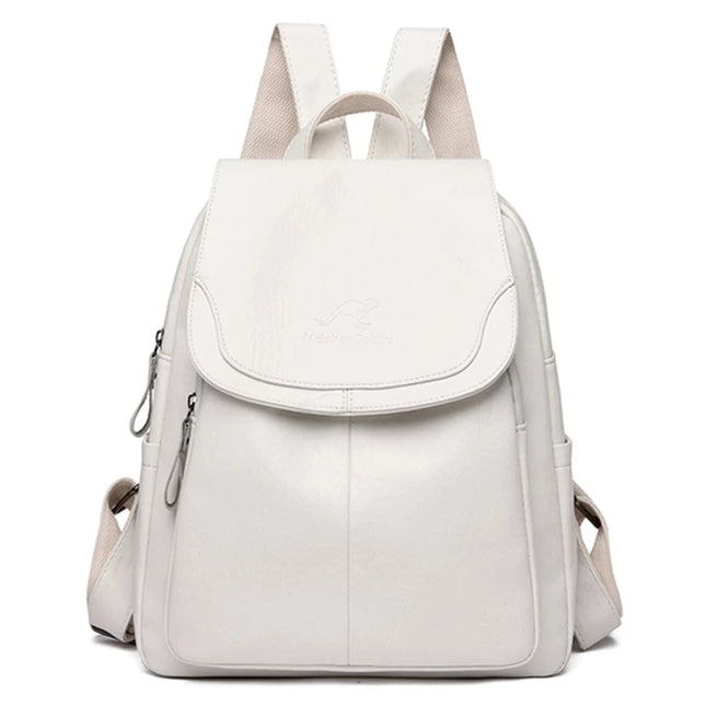 Elegant PU Leather Women's Backpack – Stylish, Spacious & Water-Resistant