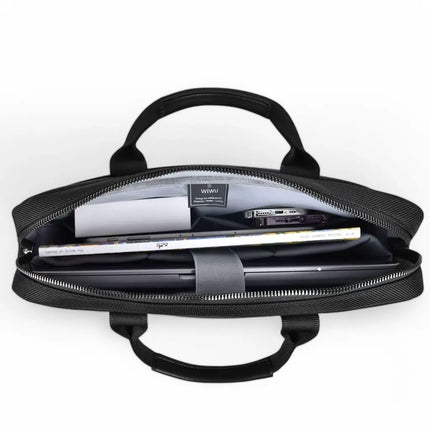 Genuine Leather Laptop Bag for Women – Black, 13-14 Inch, Water-Resistant, Stylish & Functional