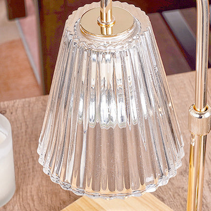 Modern Scandinavian Candle Warmer Lamp with Dimmer & Timer – Flameless Wax Melt Lamp for Scented Candles