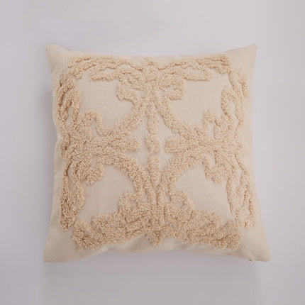 Moroccan Style 3D Decorative Pillow Cover 18" x 18" – Boho Cushion Case for Sofa, Bed & Living Room Decor