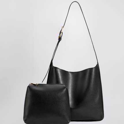 Minimalist Vegan Leather Shoulder Bag