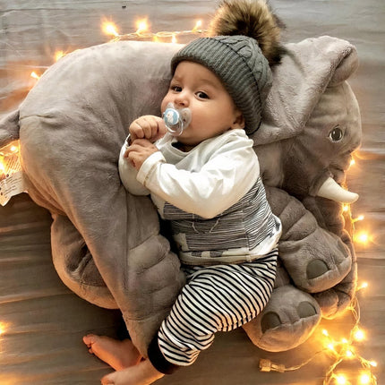 Super Soft Plush Elephant – Cuddly Grey Stuffed Animal Toy, Safe Gift for Babies & Kids