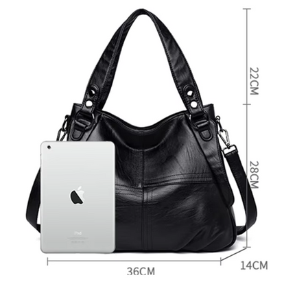 Luxury Leather Shoulder Bag for Women – Elegant Everyday Handbag with Spacious Compartments