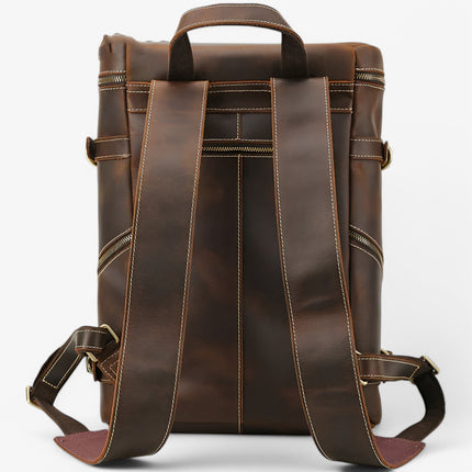 Vintage Leather Shoulder & Backpack – Handmade & Durable