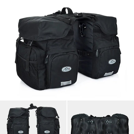 Waterproof Bike Pannier – Double Rear Bag with Large Storage Capacity