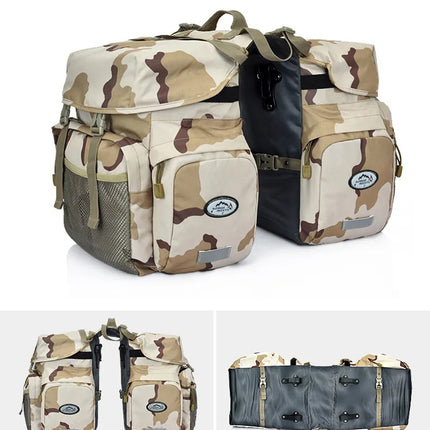 Waterproof Bike Pannier – Double Rear Bag with Large Storage Capacity