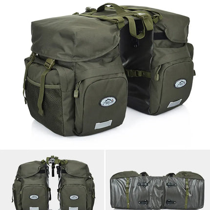 Waterproof Bike Pannier – Double Rear Bag with Large Storage Capacity