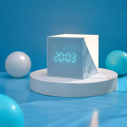Modern Cube LED Alarm Clock – Adjustable Brightness, Digital Display & Stylish Home Decor