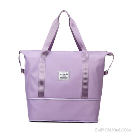 Foldable Waterproof Weekender Travel Bag – Lightweight Carry-On Duffel with Luggage Sleeve