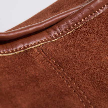 Black Suede Shoulder Bag – Minimalist & Spacious Design