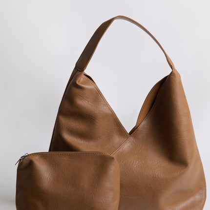 Vegan Leather Hobo Bag – Spacious, Timeless & Cruelty-Free Black Shoulder Tote
