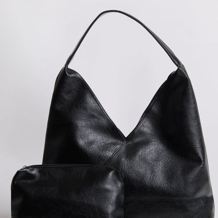 Vegan Leather Hobo Bag – Spacious, Timeless & Cruelty-Free Black Shoulder Tote