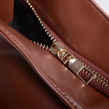 Minimalist Hobo Shoulder Bag – Vegan Leather