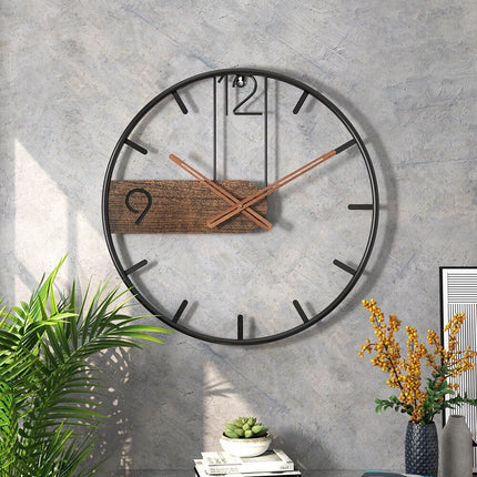 Modern Nordic Silent Wall Clock – 16" or 20" Quiet Non-Ticking Design for Stylish Home Decor