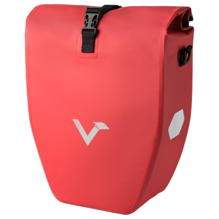 Waterproof Bike Pannier Bag – Durable Roll-Top Commuter & Touring Rack Bag with Reflective Accents