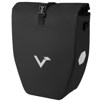 Waterproof Bike Pannier Bag – Durable Roll-Top Commuter & Touring Rack Bag with Reflective Accents