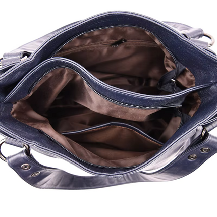 Luxury Leather Shoulder Bag for Women – Elegant Everyday Handbag with Spacious Compartments