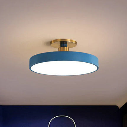 Nordic LED Ceiling Light – Minimalist Round Flush Mount Fixture for Bedroom & Living Room