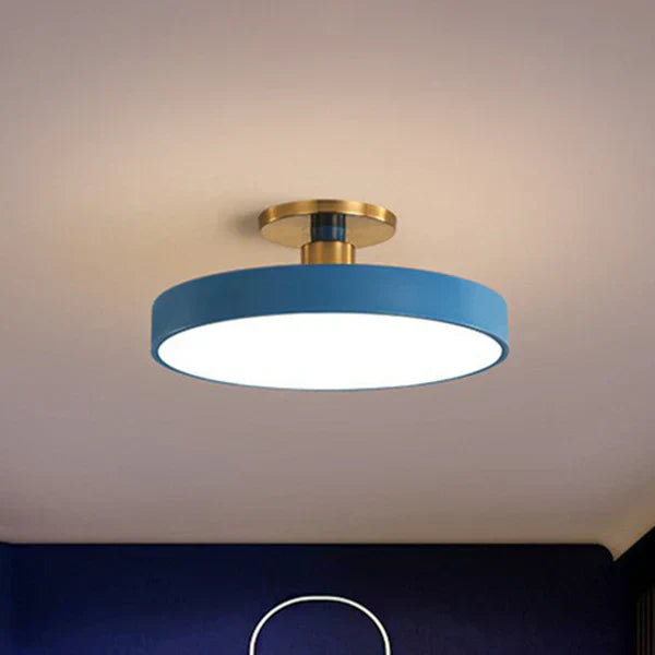 Nordic LED Ceiling Light – Minimalist Round Flush Mount Fixture for Bedroom & Living Room