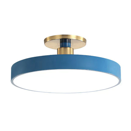 Nordic LED Ceiling Light – Minimalist Round Flush Mount Fixture for Bedroom & Living Room