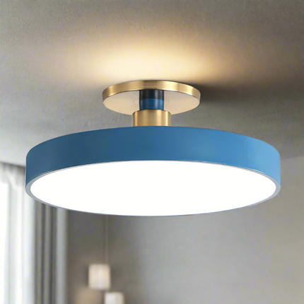 Nordic LED Ceiling Light – Minimalist Round Flush Mount Fixture for Bedroom & Living Room