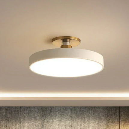 Nordic LED Ceiling Light – Minimalist Round Flush Mount Fixture for Bedroom & Living Room