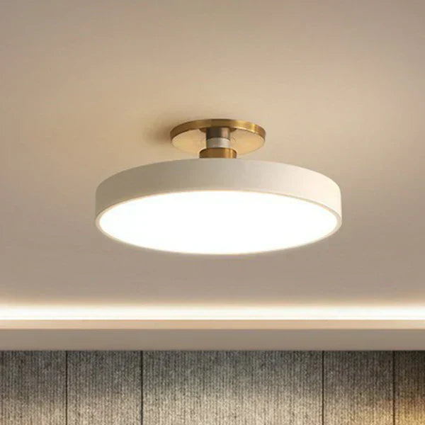 Nordic LED Ceiling Light – Minimalist Round Flush Mount Fixture for Bedroom & Living Room