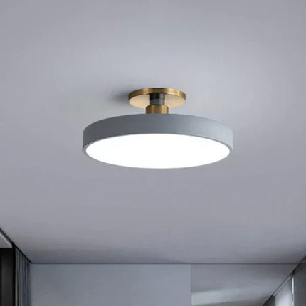 Nordic LED Ceiling Light – Minimalist Round Flush Mount Fixture for Bedroom & Living Room