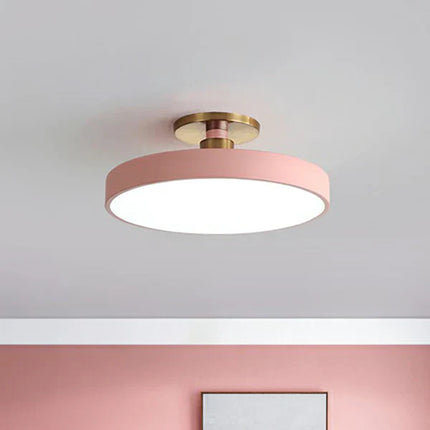 Nordic LED Ceiling Light – Minimalist Round Flush Mount Fixture for Bedroom & Living Room