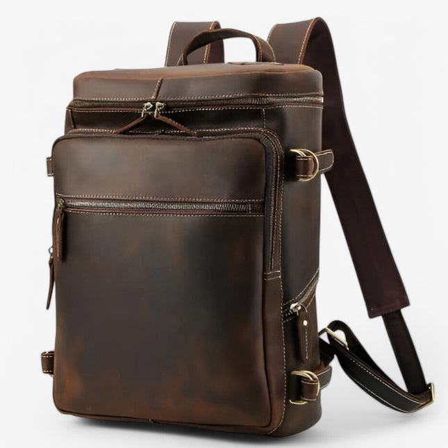 Vintage Leather Shoulder & Backpack – Handmade & Durable