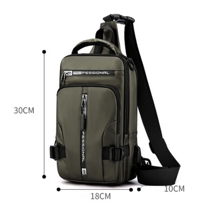 Waterproof Crossbody Bag with USB Charging Port – Stylish, Spacious & Convenient for Travel and Daily Use