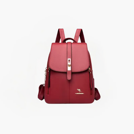 Ava Anti-Theft Women's Backpack – PU Leather RFID Backpack with Hidden Zippers & Multiple Compartments