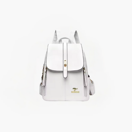 Ava Anti-Theft Women's Backpack – PU Leather RFID Backpack with Hidden Zippers & Multiple Compartments