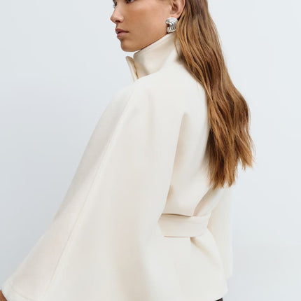 Women's Cape Jacket – Elegant Draped Outerwear for Fall 2025