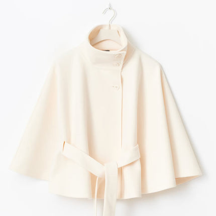 Women's Cape Jacket – Elegant Draped Outerwear for Fall 2025