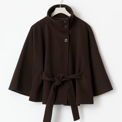 Women's Cape Jacket – Elegant Draped Outerwear for Fall 2025