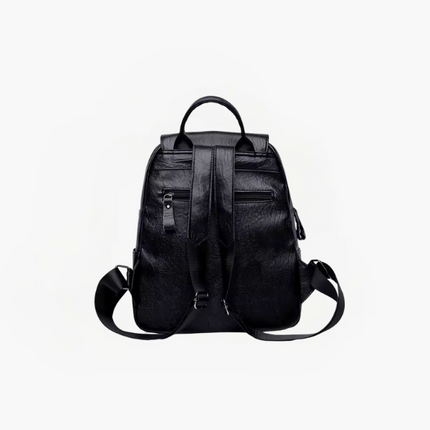 Maeve Anti-Theft PU Leather Backpack with RFID Protection – Stylish & Secure Women's Daypack