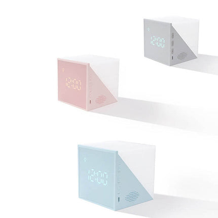 Modern Cube LED Alarm Clock – Adjustable Brightness, Digital Display & Stylish Home Decor