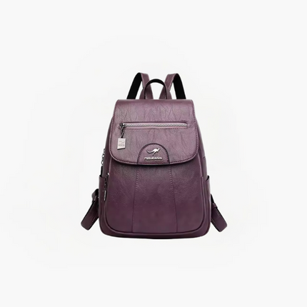 Remi Women's Anti-Theft PU Leather Backpack with RFID Protection – Stylish & Secure Daypack