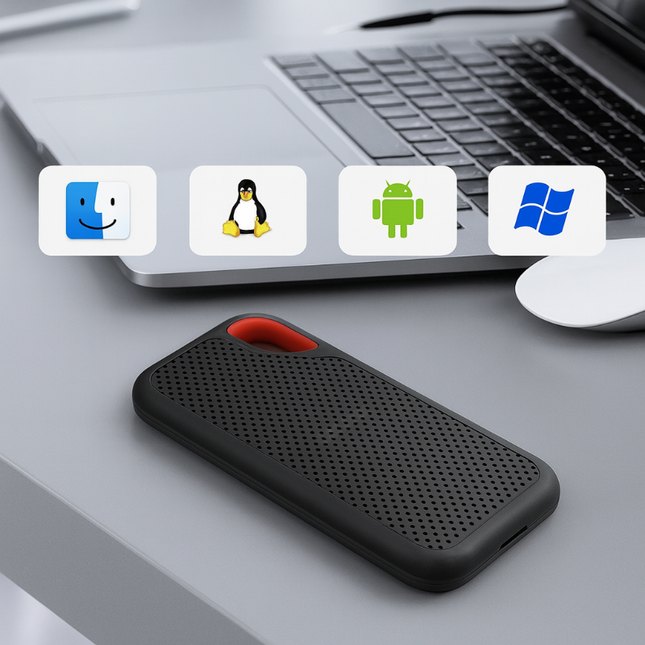 External SSD 2TB – Ultra-Fast Portable Hard Drive for Windows, macOS & Android | High-Speed USB 3.1 Type-C Storage