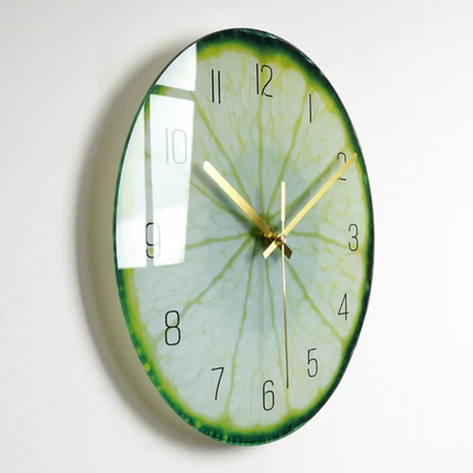 Large Modern Glass Wall Clock 19.7" – Elegant Decorative Clock for Kitchen & Living Room
