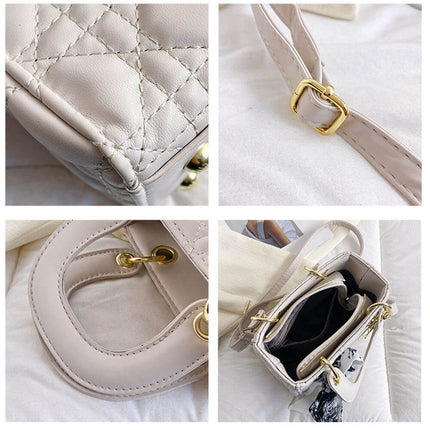 Chic-Bow Mini Handbag – Elegant Bow-Detail PU Leather Crossbody Bag for Women
