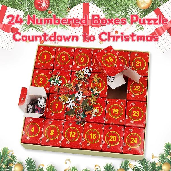 Christmas Puzzle Advent Calendar 2025 – 1008 Pieces | 24 Days of Holiday Fun