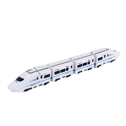 Self-Driving Toy Train – White Electric Train for Kids with Lights & Sounds