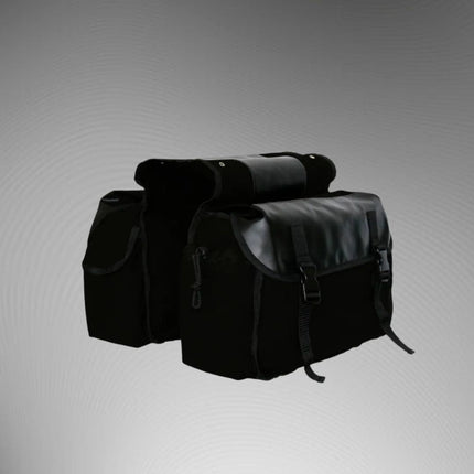 Waterproof Canvas Bike Pannier – Double Side Bags with Large Storage Capacity