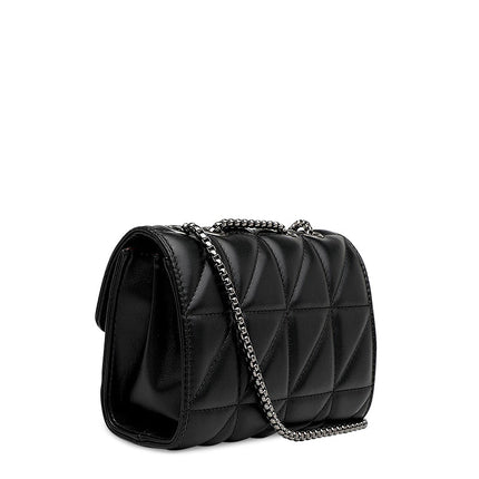 Luxury Quilted Shoulder Bag with Chain – Vegan Leather